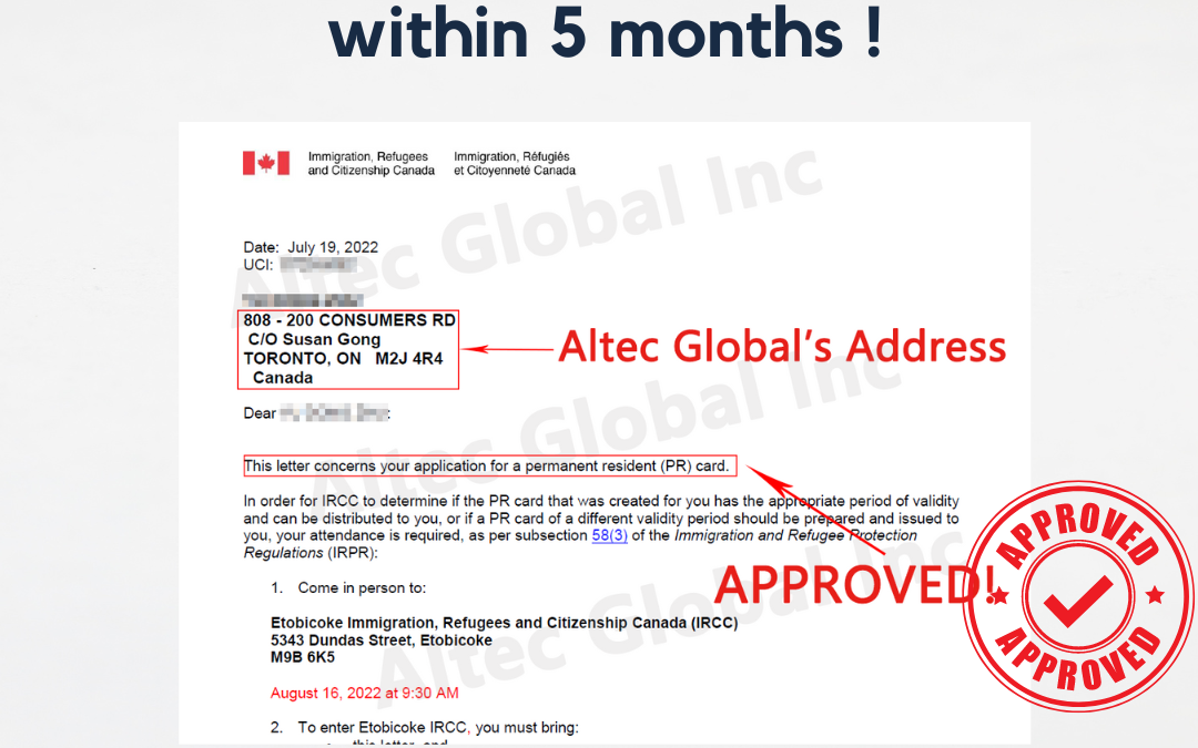 Successful case: PR renew approved in 5 months with Altec Global assistance