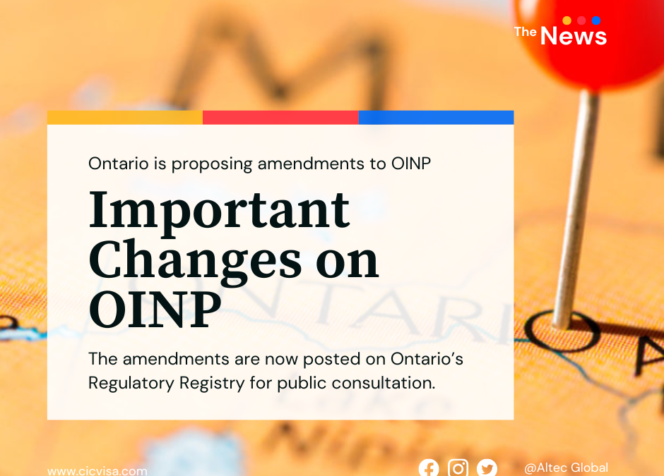 OINP Proposed regulatory amendments