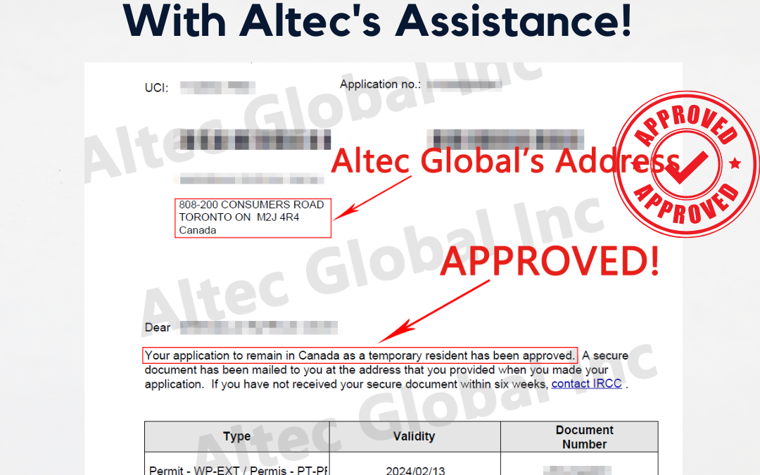 Successful case: PGWP Approved with Altec’s Assistance
