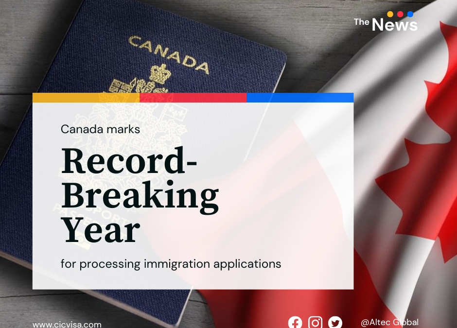Canada marks record-breaking ear for processing immigration applications