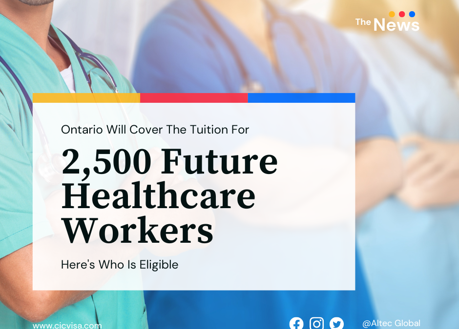 Ontario will cover tuition for 2,500 future healthcare workers