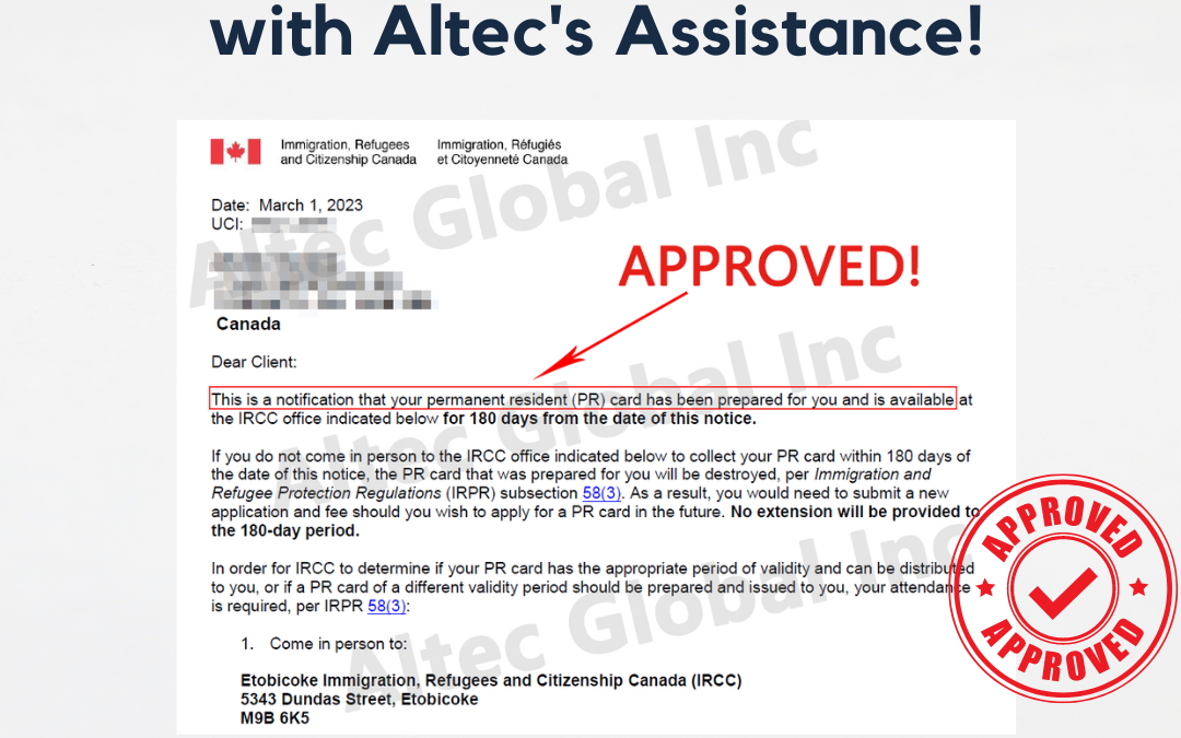 Successful case: PR renew application approved with Altec Global Assisstance!