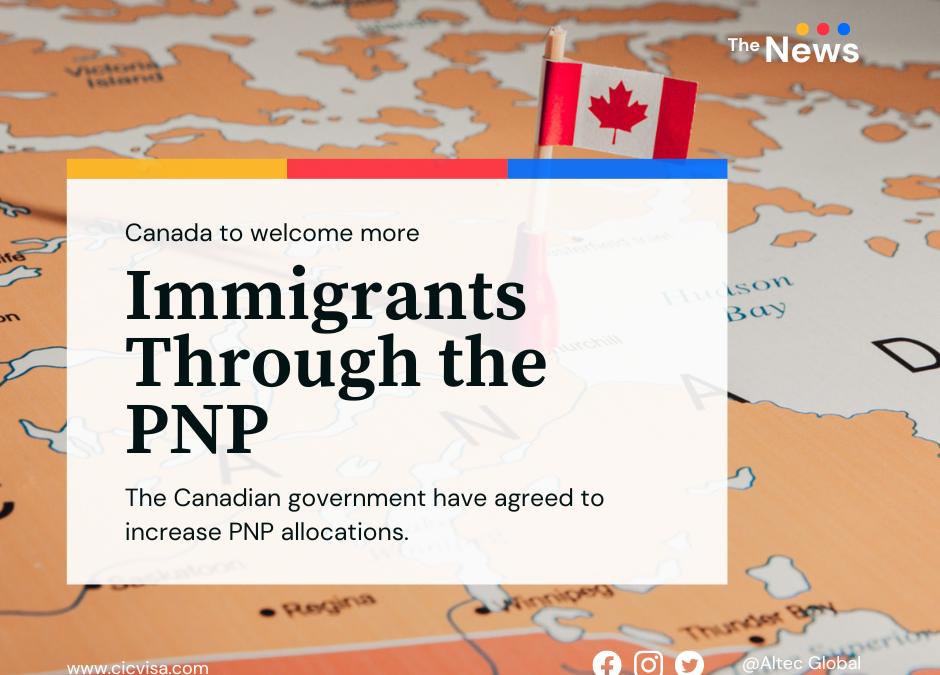 Canada to welcome more immigrants through the PNP