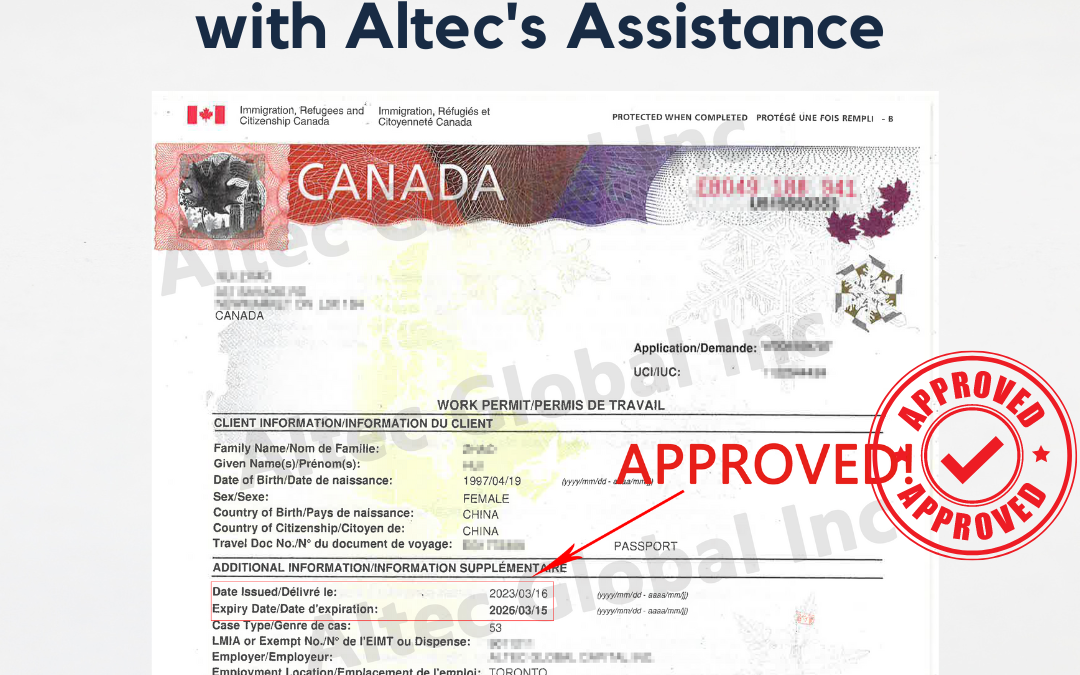 Successful case: Work permit application approved with Altec Global Assisstance!